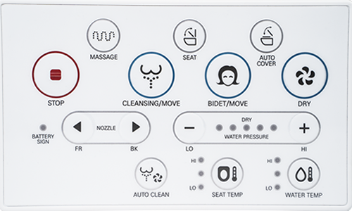 Blooming NB-R1570-EW Remote Control Bidet Seat