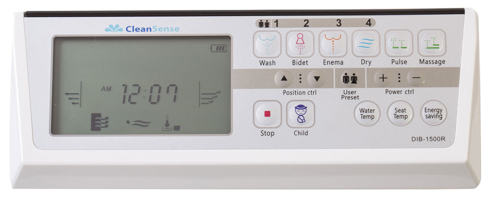 Clean Sense DIB-1500 Bidet Seat – Remote or Side Control