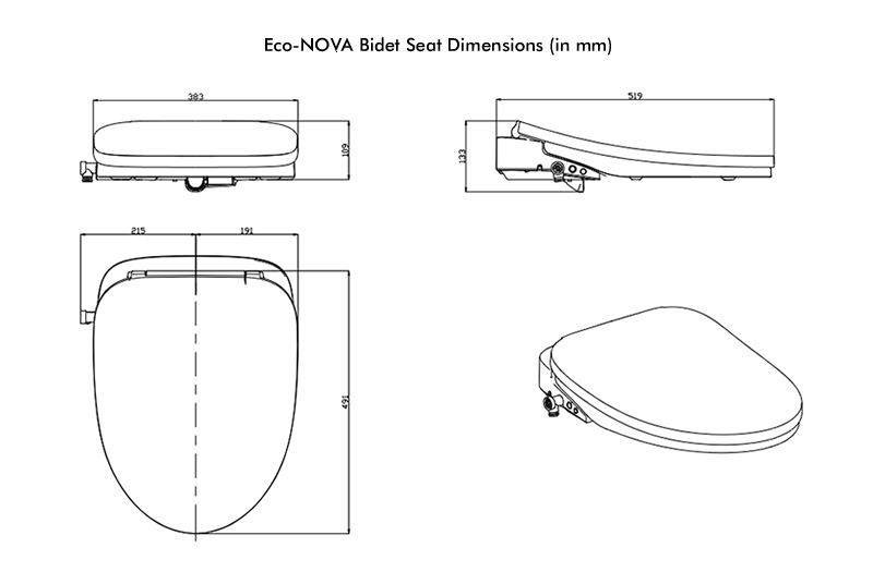Nova ECO NOVA Luxury Bidet Seat