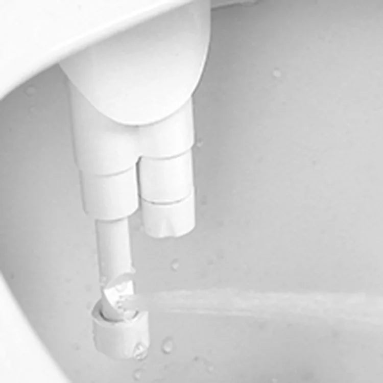Left-Hand Universal Ultra-Thin Bidet for Private Hygiene - Single Cold Water Smart Toilet Accessory