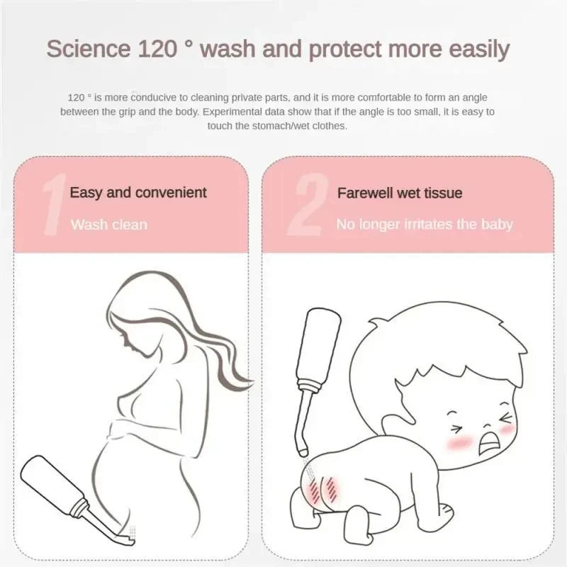500ml Portable Handheld Bidet - Travel Water Spray for Pregnant Women, Baby Cleansing, and Mom Care
