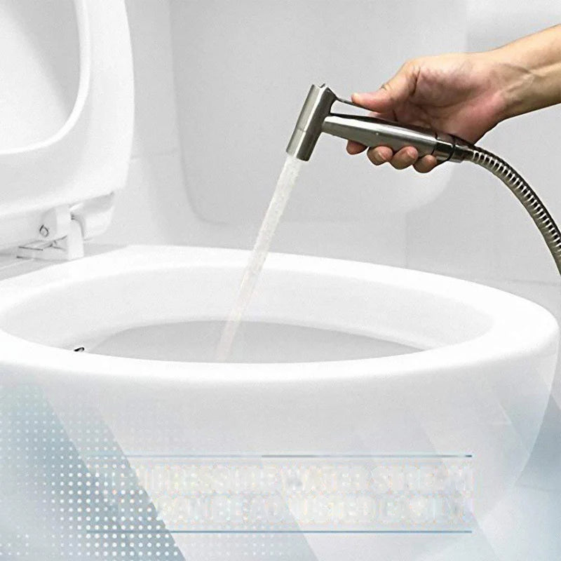 BAOKEMO Stainless Steel Bidet Sprayer Set with Two-Way Faucet and 1.5M Flexible Hose