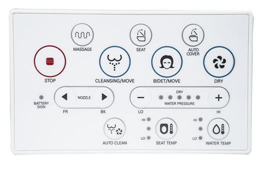 Blooming NB-R1570-EW Remote Control Bidet Seat - White (Elongated)