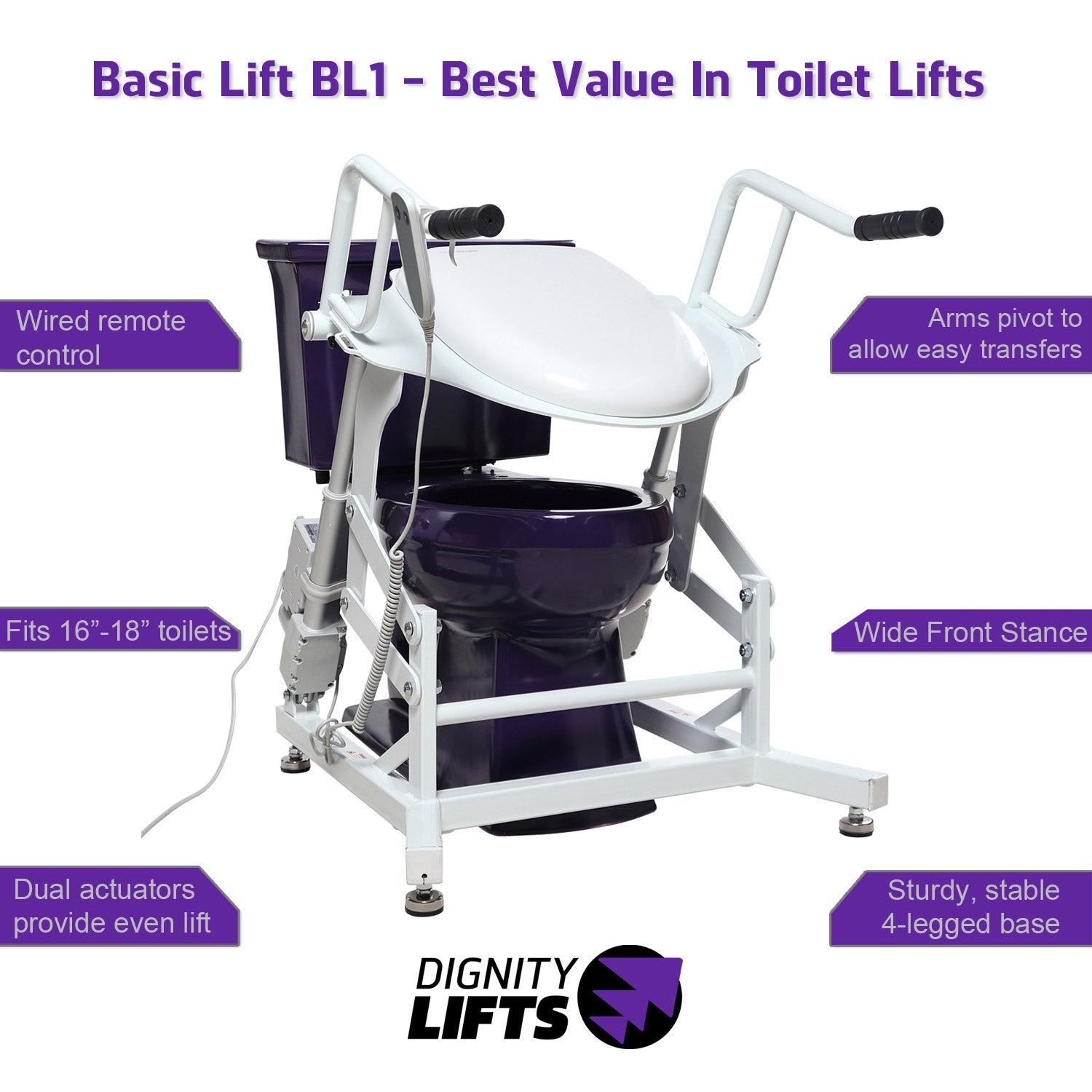 Dignity Lifts BL1 Basic Toilet Lift