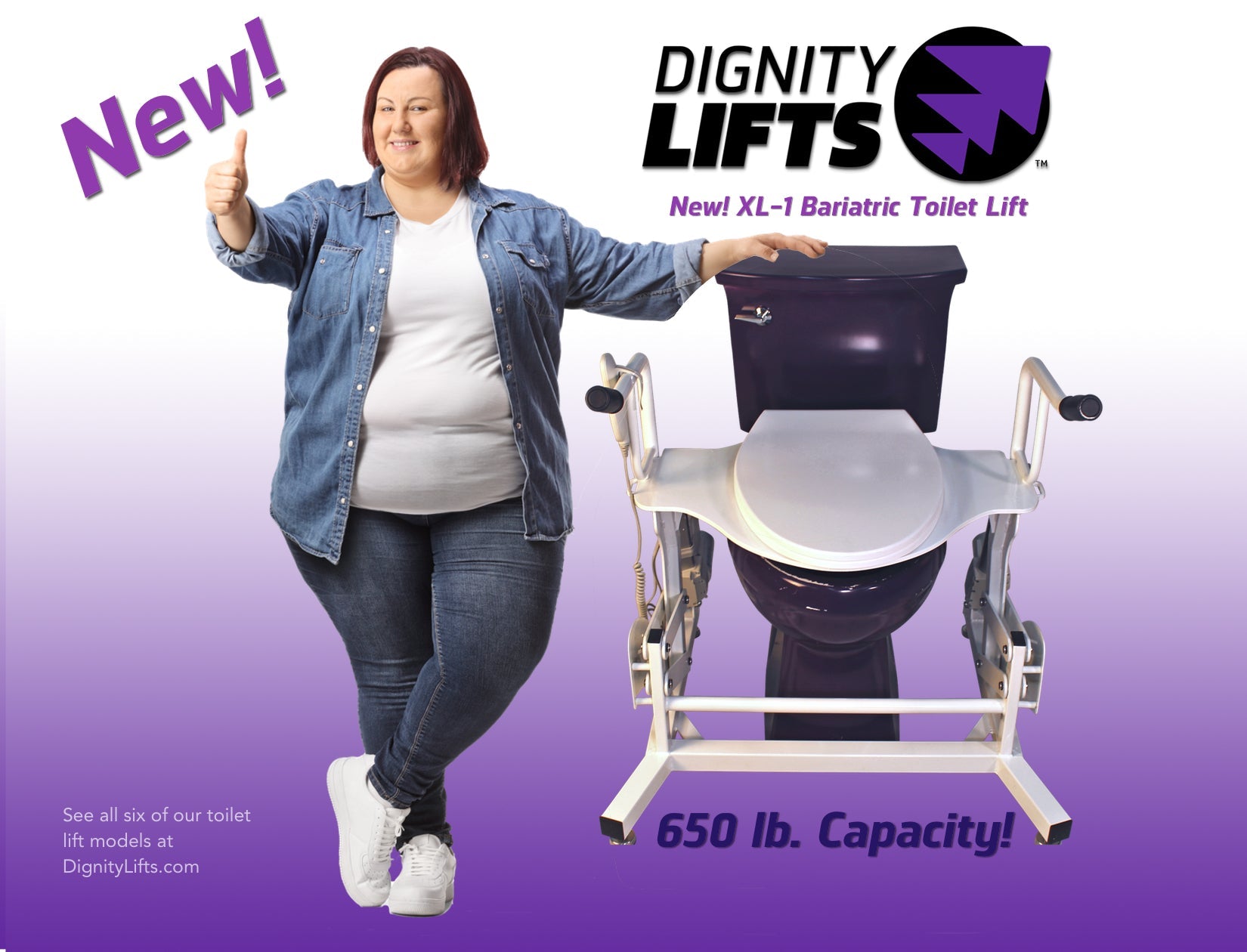 Dignity Lifts XL1 Bariatric Toilet Lift