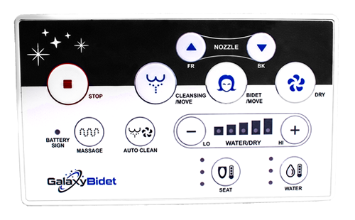 Galaxy GB-5000 Remote Control Bidet Seat - White