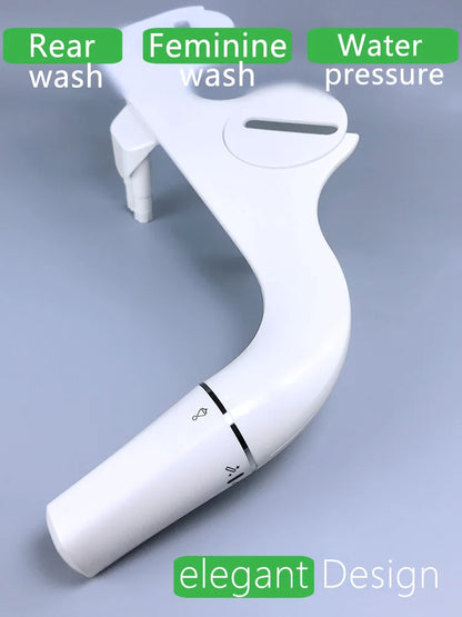 Left-Handed Bidet Attachment - Non-Electric Toilet Seat Sprayer for Left-Handers