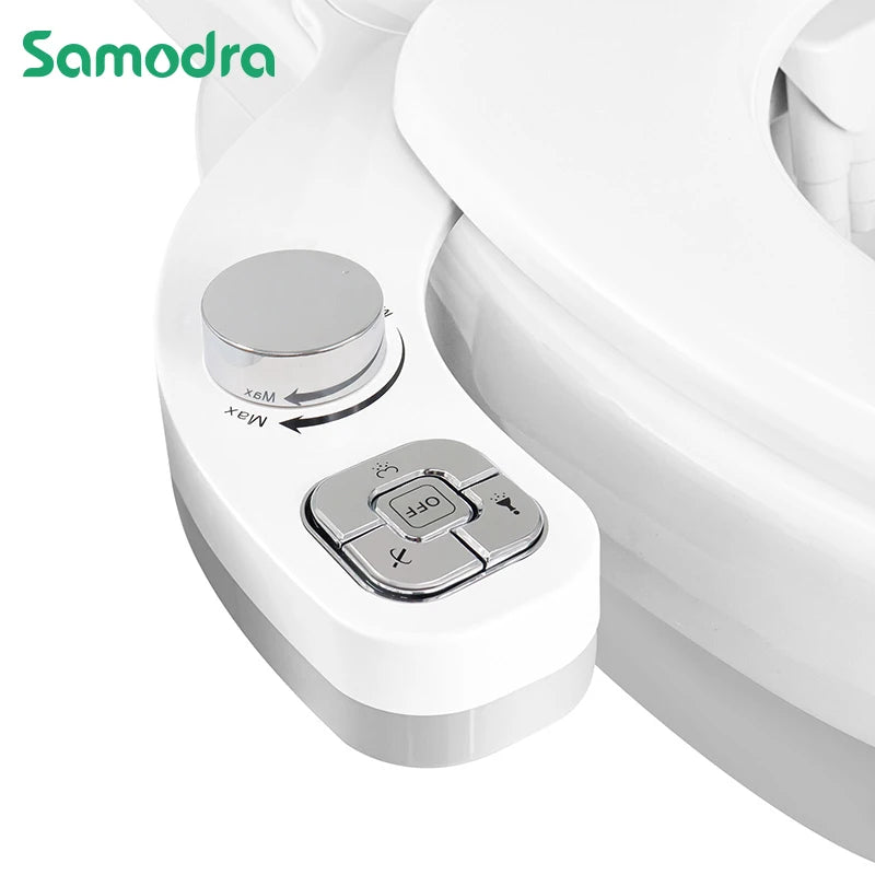 SAMODRA New Bidet Toilet Seat Attachment Toilet Bidet Sprayer Ultra-Thin 3 Funtions Bidet Shower Hygienic Wash For Bathroom