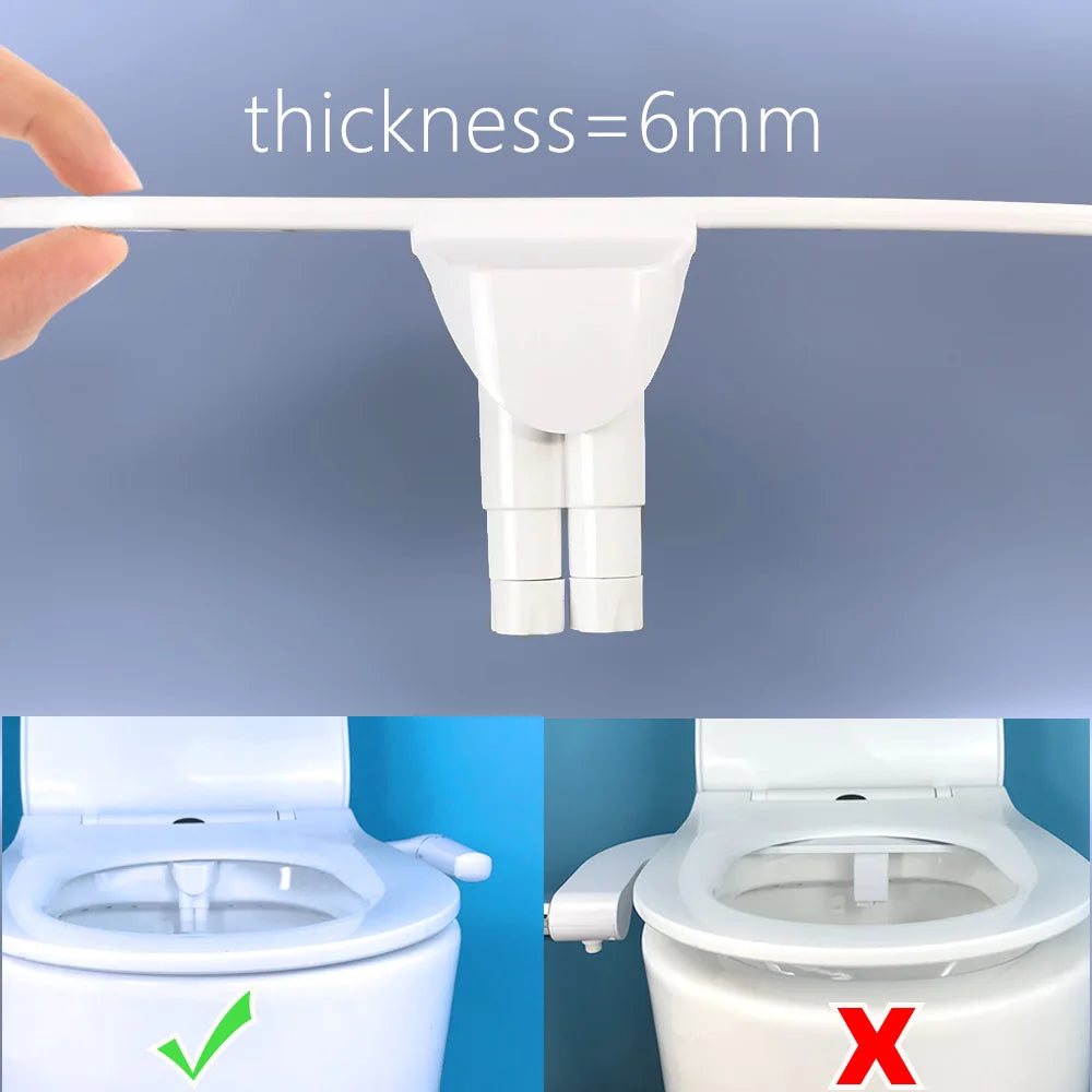 Left-Handed Bidet Attachment - Non-Electric Toilet Seat Sprayer for Left-Handers