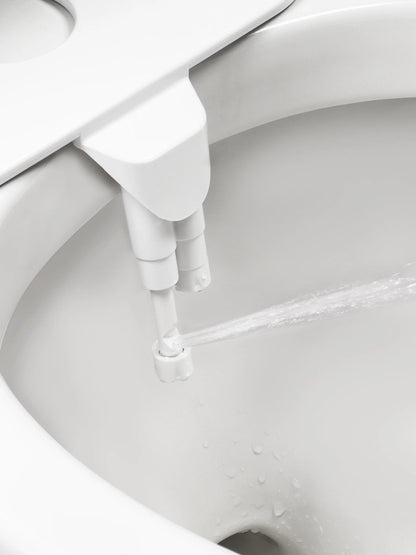 SAMODRA Non-Electric Bidet Attachment - Dual Nozzle for Front & Rear Cleaning