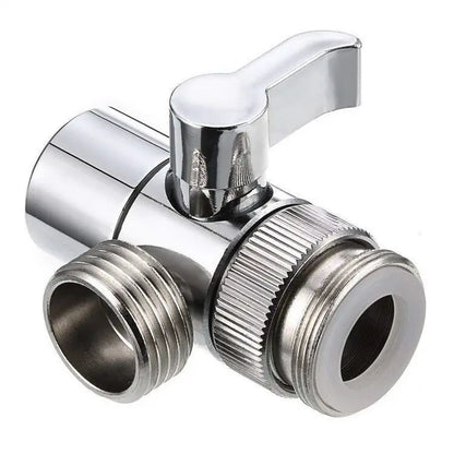 Faucet Splitter & Diverter Valve - Kitchen and Bathroom Tap Connector for Bidet, Shower, and Sink