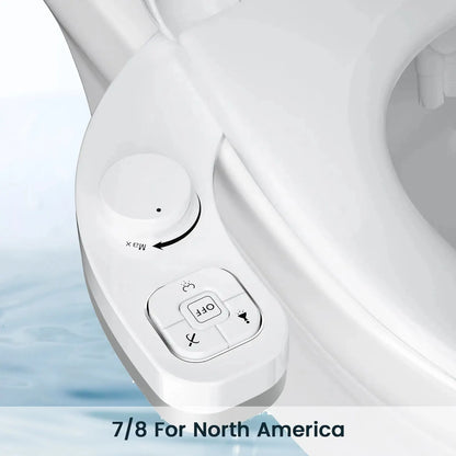 SAMODRA Non-Electric Bidet Attachment - Dual Nozzle for Front & Rear Cleaning