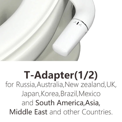 Left-Handed Bidet Attachment - Non-Electric Toilet Seat Sprayer for Left-Handers