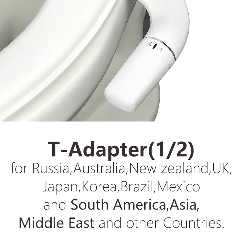 Left-Handed Bidet Attachment - Non-Electric Toilet Seat Sprayer for Left-Handers