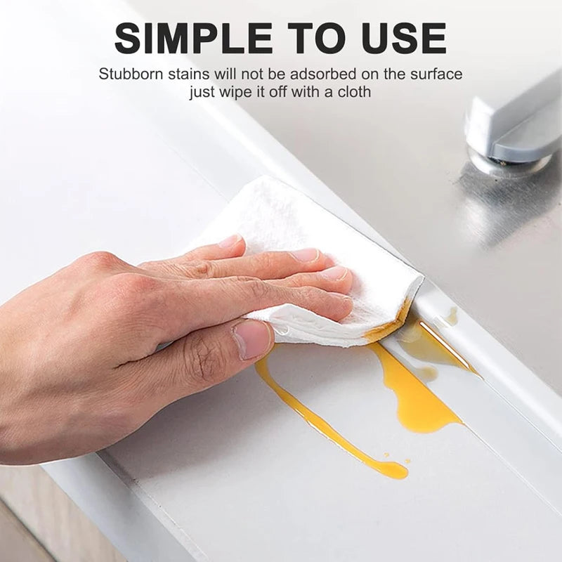 Self-Adhesive Waterproof Sealing Tape - Mildew-Proof Caulk Strip for Bathroom, Kitchen, and More