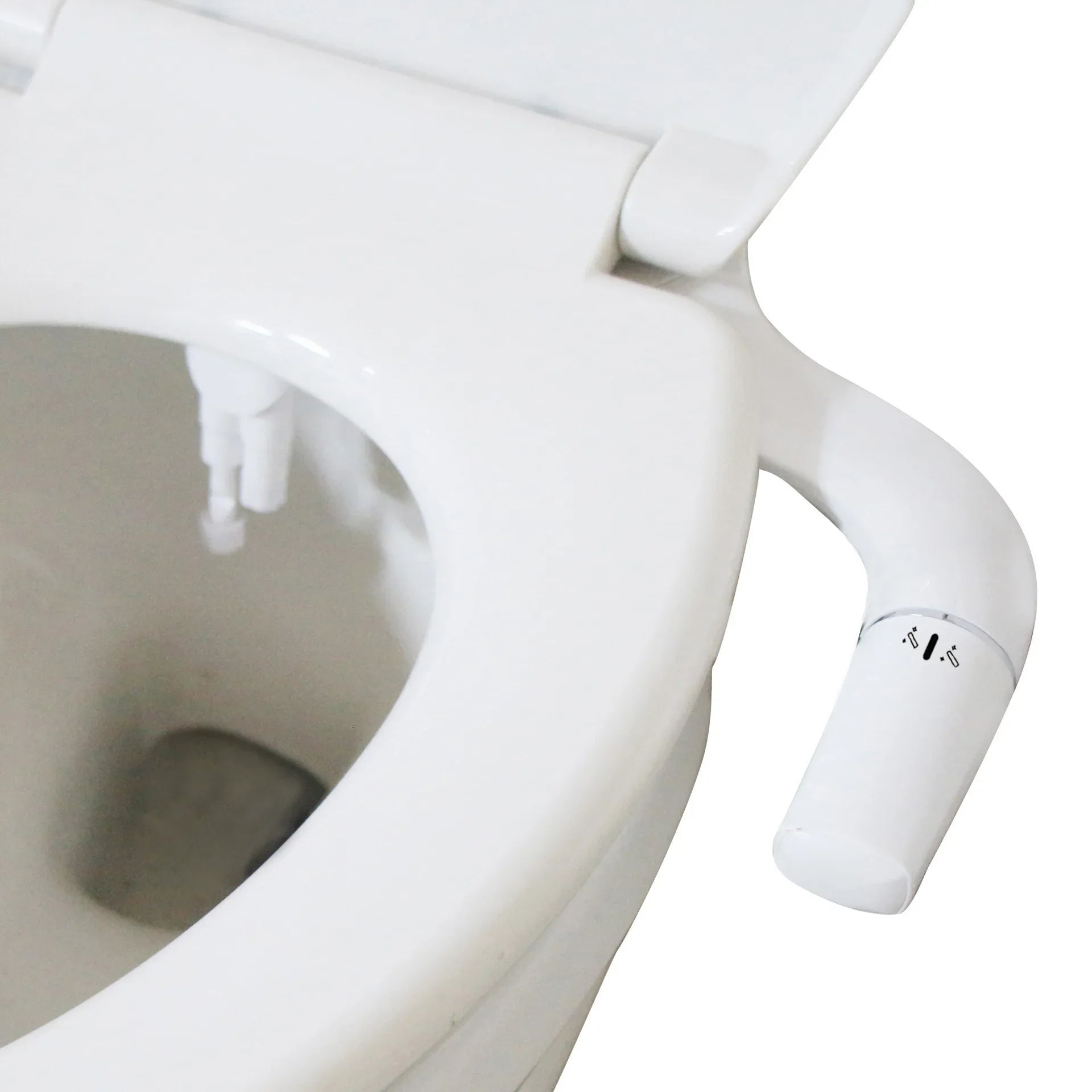 Left-Hand Universal Ultra-Thin Bidet for Private Hygiene - Single Cold Water Smart Toilet Accessory