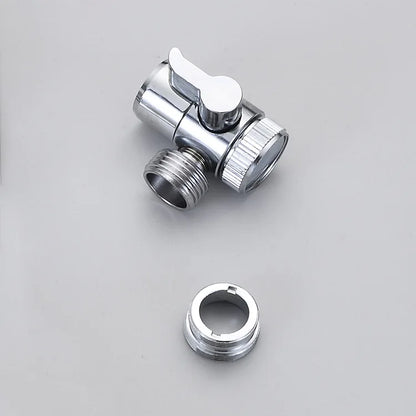 Faucet Splitter & Diverter Valve - Kitchen and Bathroom Tap Connector for Bidet, Shower, and Sink