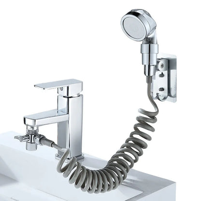 Faucet Splitter & Diverter Valve - Kitchen and Bathroom Tap Connector for Bidet, Shower, and Sink