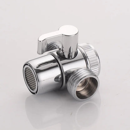 Faucet Splitter & Diverter Valve - Kitchen and Bathroom Tap Connector for Bidet, Shower, and Sink