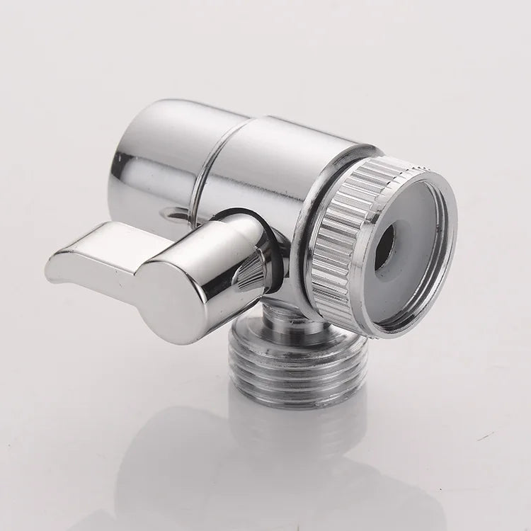 Faucet Splitter & Diverter Valve - Kitchen and Bathroom Tap Connector for Bidet, Shower, and Sink